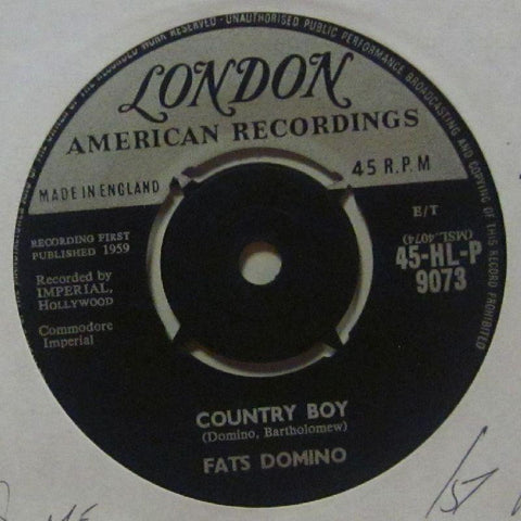 Fats Domino-Country Boy-London-7" Vinyl