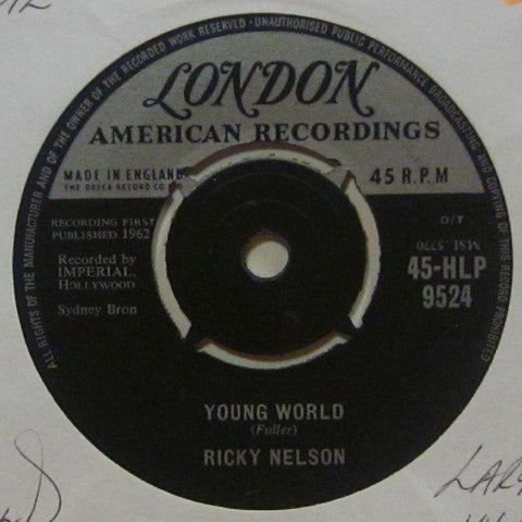 Ricky Nelson-Young World-London-7" Vinyl
