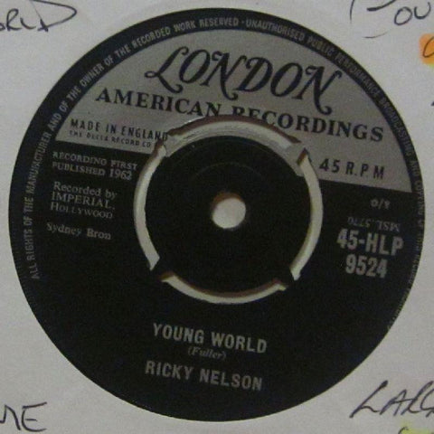 Ricky Nelson-Young World-London-7" Vinyl