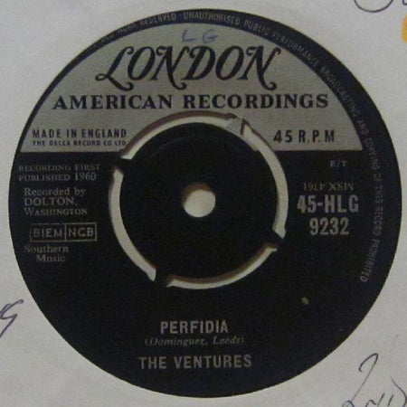The Ventures-Perfida-London-7" Vinyl