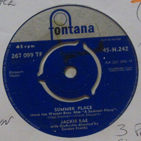 Jackie Rae-Summer Place-Fontana-7" Vinyl