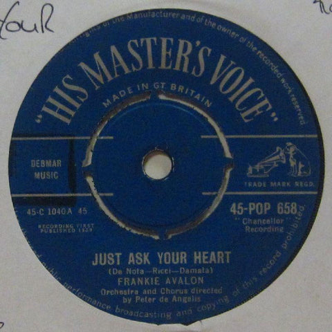 Frankie Avalon-Just Ask Your Heart-HMV-7" Vinyl