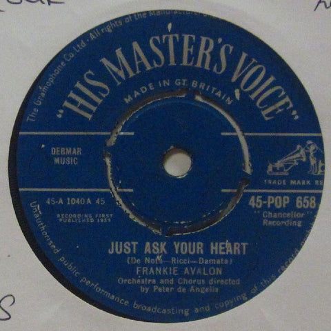 Frankie Vaughan-Just Ask Your Heart-HMV-7" Vinyl