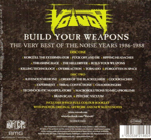 Build Your Weapons The Very Best Of The Noise Years 1986-1988-Noise-2CD Album-New & Sealed