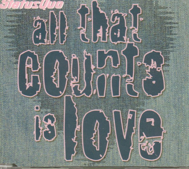 Status Quo-All That Counts Is Love-Sanctuary-CD Single
