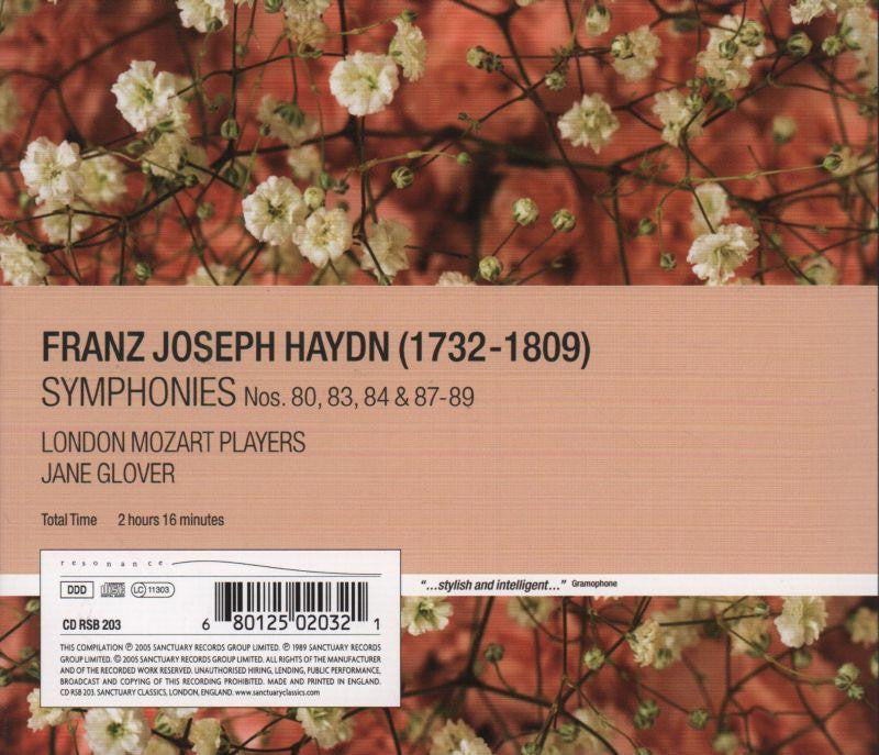 Symphonies 80-89-Sanctuary-2CD Album-New