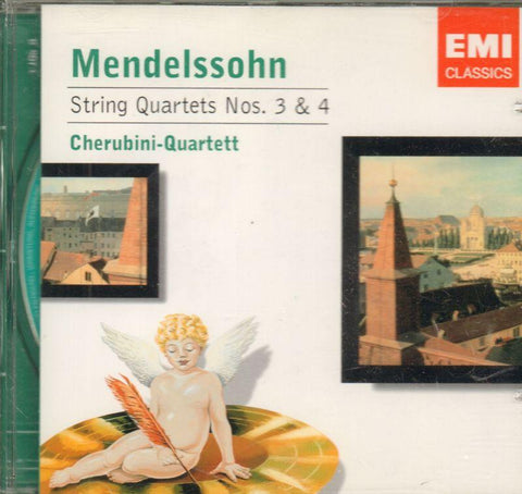 Mendelssohn-String Quartets Nos. 3 And 4 (Cherubini Quartet)-CD Album