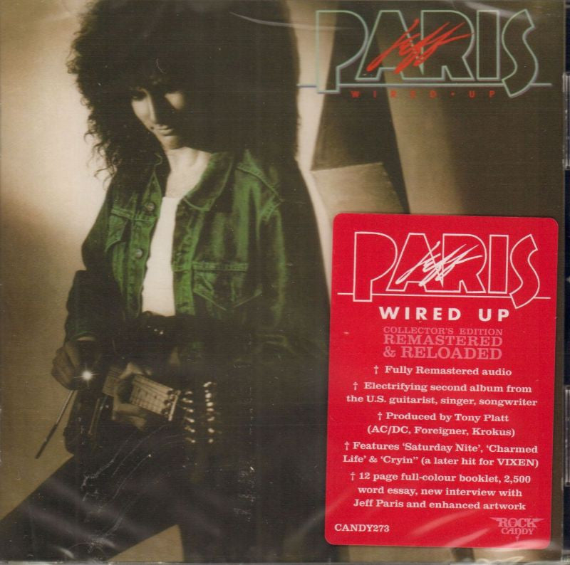 Jeff Paris-Wired Up Collectors Edition-Rock Candy-CD Album-New & Sealed