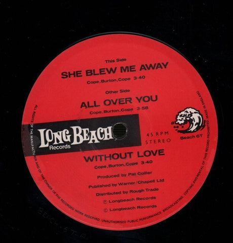 She Blew Me Away-Long Beach-12" Vinyl P/S-VG+/Ex+
