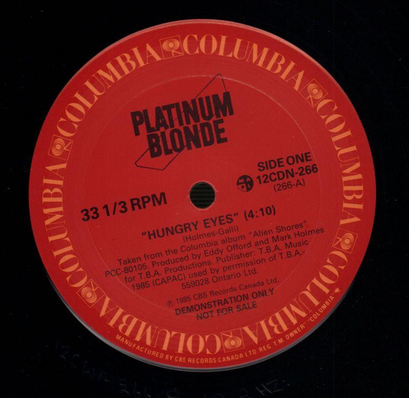 Hungry Eyes-Columbia-12" Vinyl-Ex/NM