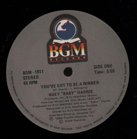 You've Got To Be A Winner-BGM-12" Vinyl P/S-Ex/Ex
