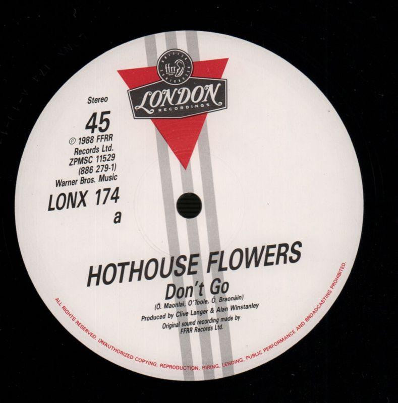 Don't Go-London-12" Vinyl P/S-VG/Ex