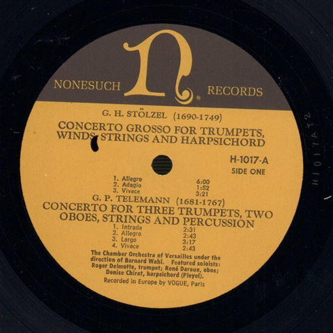 Concerto Grosso For Trumpets,Winds,Strings-Nonesuch-Vinyl LP-VG/Ex