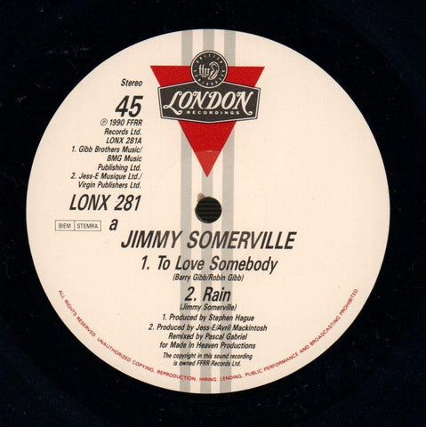 To Love Somebody-London-12" Vinyl P/S-VG+/VG