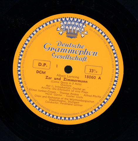 Zar Und Zimmermann-Deutsche Grammophon-Vinyl LP Gatefold-G-/Ex
