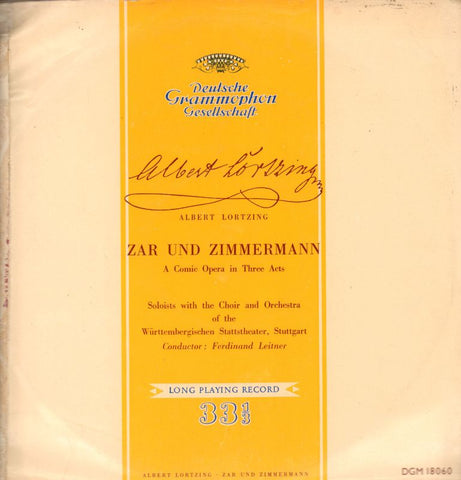 Lortzing-Zar Und Zimmermann-Deutsche Grammophon-Vinyl LP Gatefold-G-/Ex