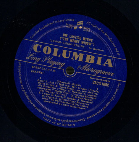 Die Lustige Witwe-Record 2-Columbia-Vinyl LP-VG/VG