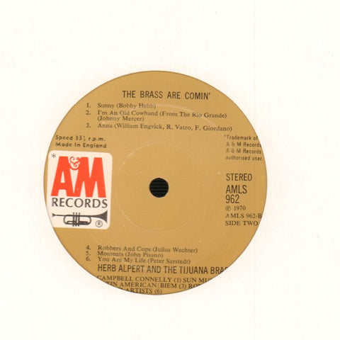 The Brass Are Comin'-A&M-Vinyl LP-Ex/Ex