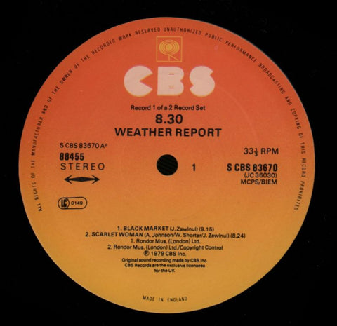 8:30-CBS-2x12" Vinyl LP Gatefold-VG/Ex