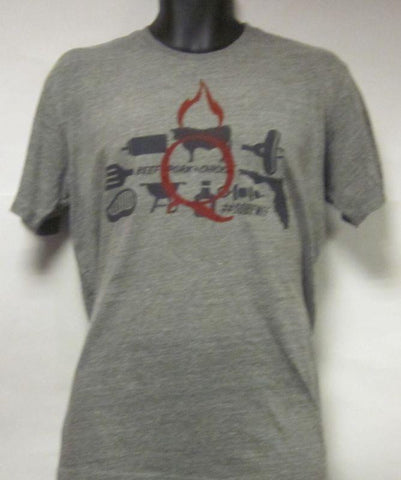 Sobefest-Grey Red Flame-Men-Large-T Shirt