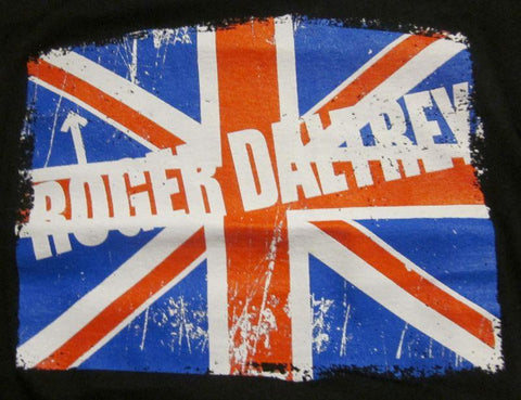 British Flag Black-Ladies-Small-T Shirt-New