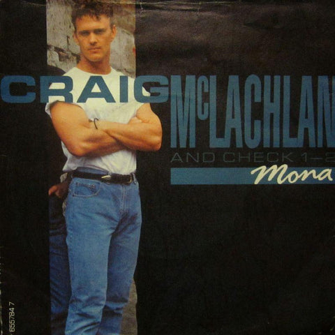 Craig McLachlan And Check 1-2-Mona-Epic-7" Vinyl P/S