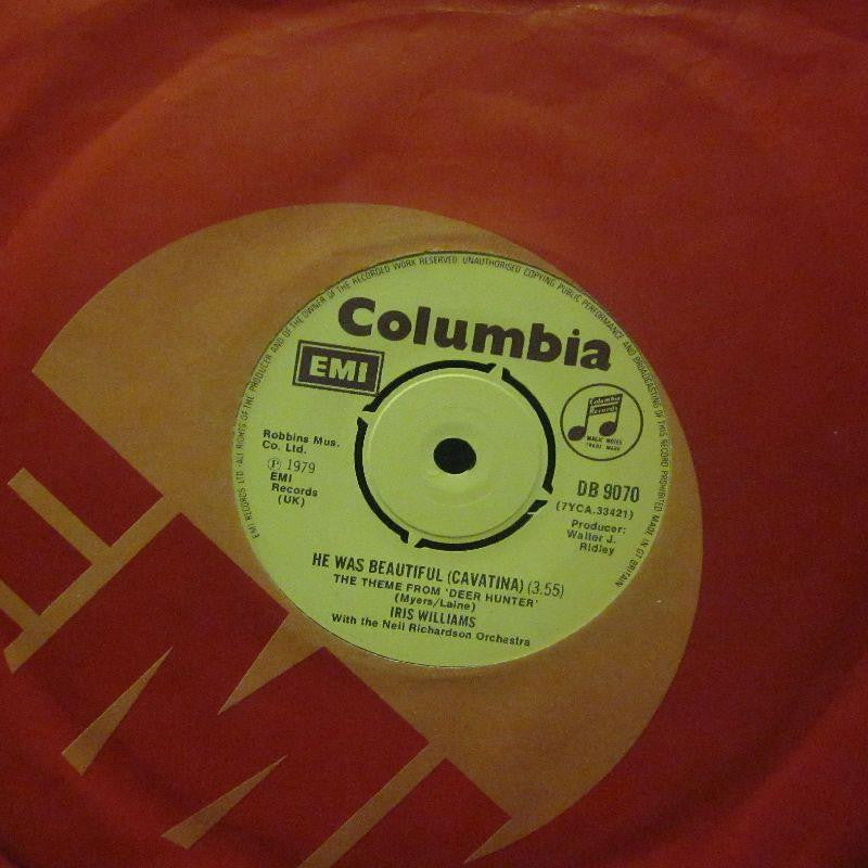 Iris Williams-He Was Beautiful-Columbia-7" Vinyl