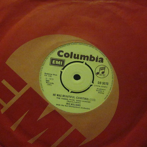 Iris Williams-He Was Beautiful-Columbia-7" Vinyl