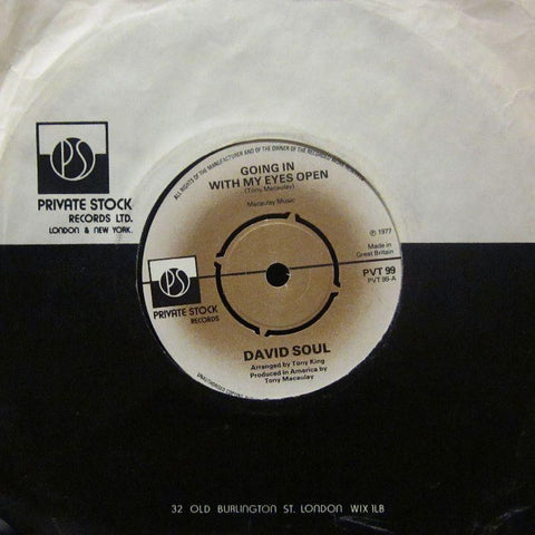 David Soul-Going In With My Eyes Open-Private Stock-7" Vinyl