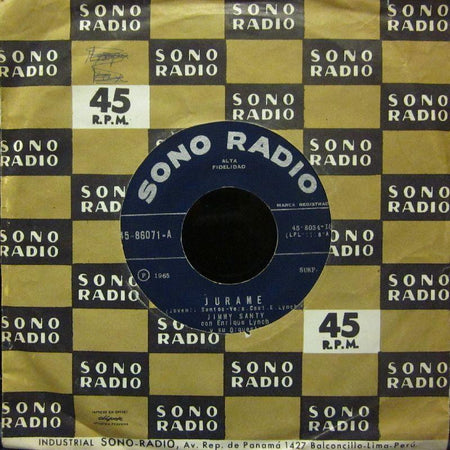 Jimmy Santy-Jurame-Sono-7" Vinyl