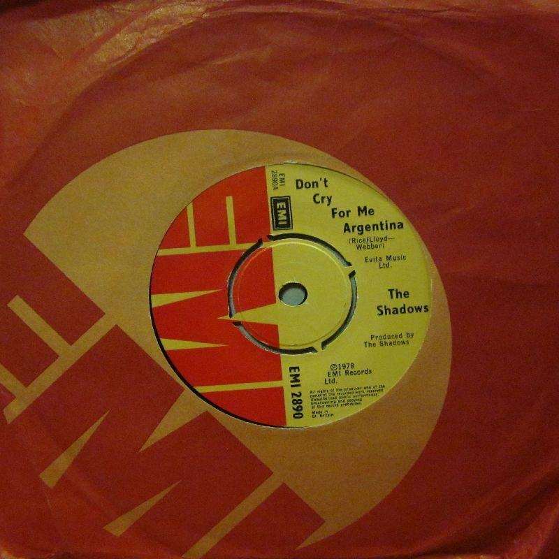 The Shadows-Don't Cry For Me Argentina-EMI-7" Vinyl