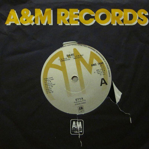 Styx-Babe-A & M-7" Vinyl