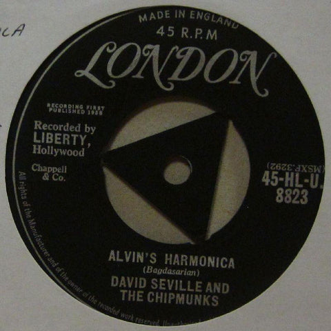 David Seville & The Chipmunks-Alvin's Harmonica-London-7" Vinyl