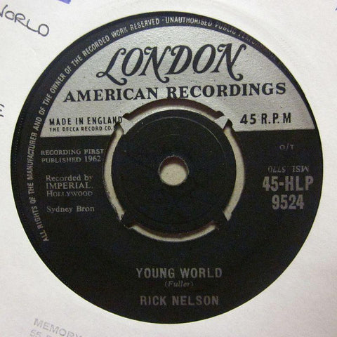 Rick Nelson-Young World-London-7" Vinyl