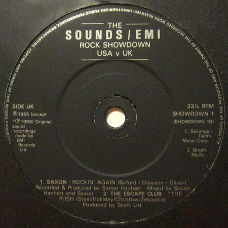 Various Rock-The Sounds/EMI Rock Showdown USA v UK-EMI-7" Vinyl