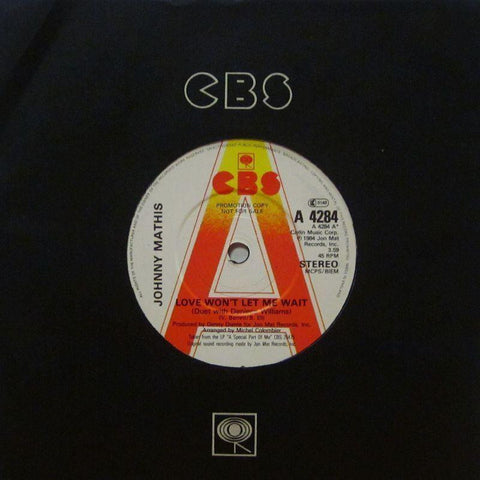 Johnny Mathis-Love Won't Let Me Wait-CBS-7" Vinyl