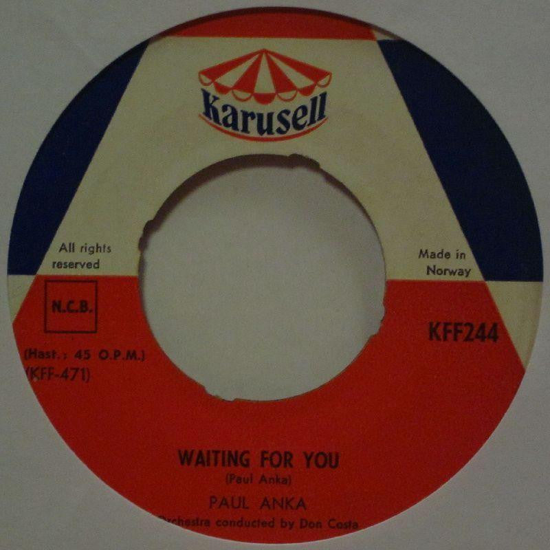 Paul Anka-Waiting For You-Karusell-7" Vinyl