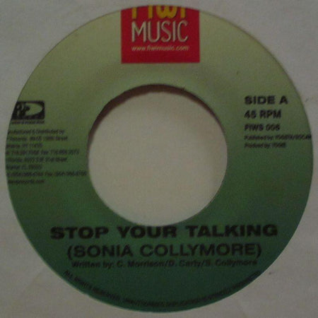 Sonia Collymore-Stop Your Talking-Fiwi-7" Vinyl