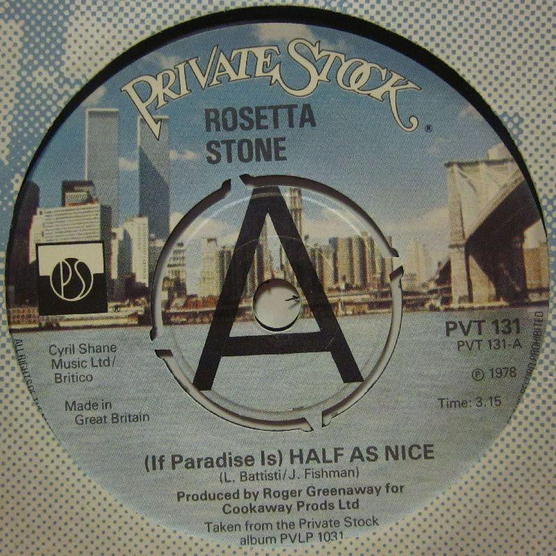 Rosetta Stone-Half As Nice-Private Stock-7" Vinyl