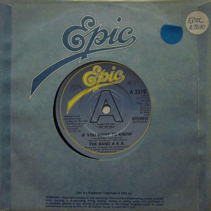 Band A.K.A-If You Want To Know-Epic-7" Vinyl