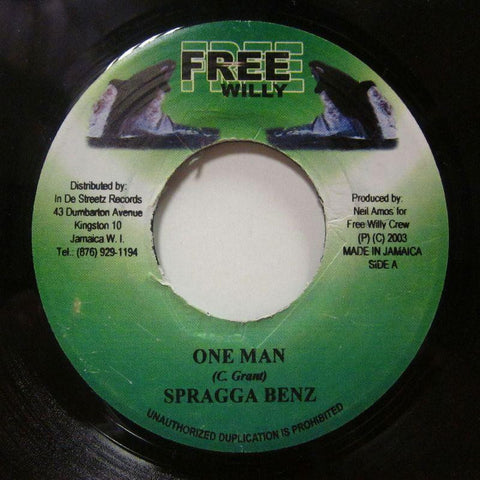 Spragga Benz-One Man-Free Willy-7" Vinyl