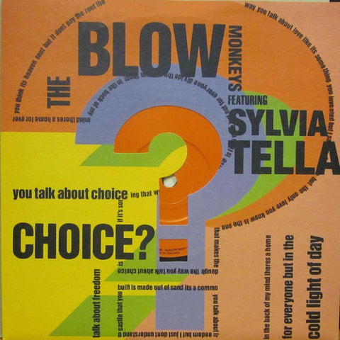 The Blow Monkeys-Choice-RCA-7" Vinyl P/S