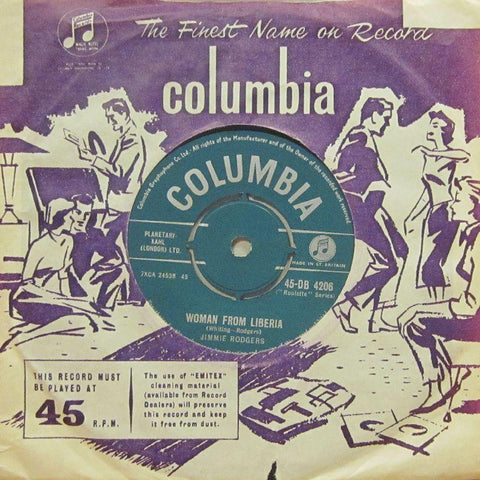 Jimmie Rodgers-Woman From Liberia-Columbia-7" Vinyl