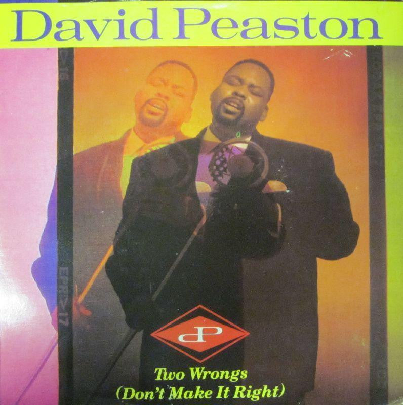 David Peaston-Two Wrongs-Geffen-7" Vinyl