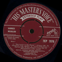 Music From The Ballets-HMV-7" Vinyl-Ex/Ex