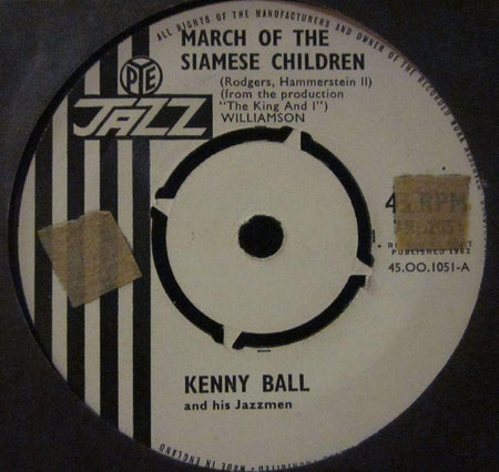 Kenny Ball-March Of The Siamese Children-Pye Jazz-7" Vinyl