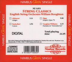 String Classics/ William Boughton-Nimbus-CD Album-New