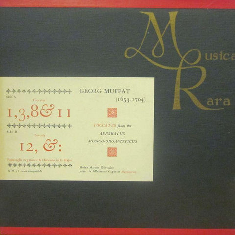 Muffat-Toccatas From Apparatus Musico-Organisticus-Musica Rara-Vinyl LP