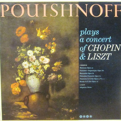 Pouishoff-Plays Chopin & Liszt-Saga-Vinyl LP