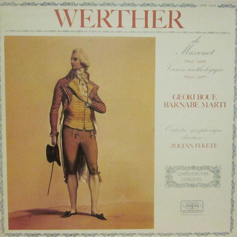 Werther-De Massenet-Vogue-Vinyl LP Gatefold